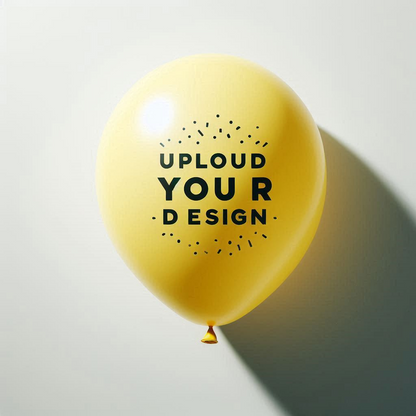 Custom Print Balloons - High-Quality, Single-Color, Personalized Balloons (1 Packet = 100 Pieces, 12-Inch)