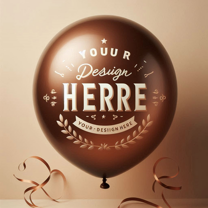 Custom Print Balloons - High-Quality, Single-Color, Personalized Balloons (1 Packet = 100 Pieces, 12-Inch)