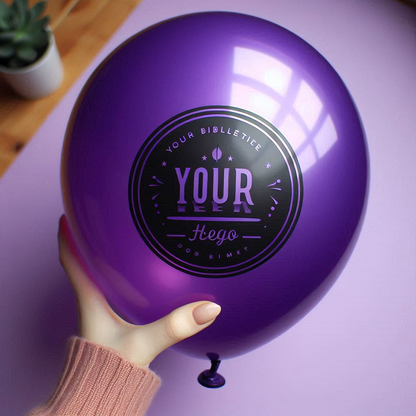 Affordable custom logo balloons for parties