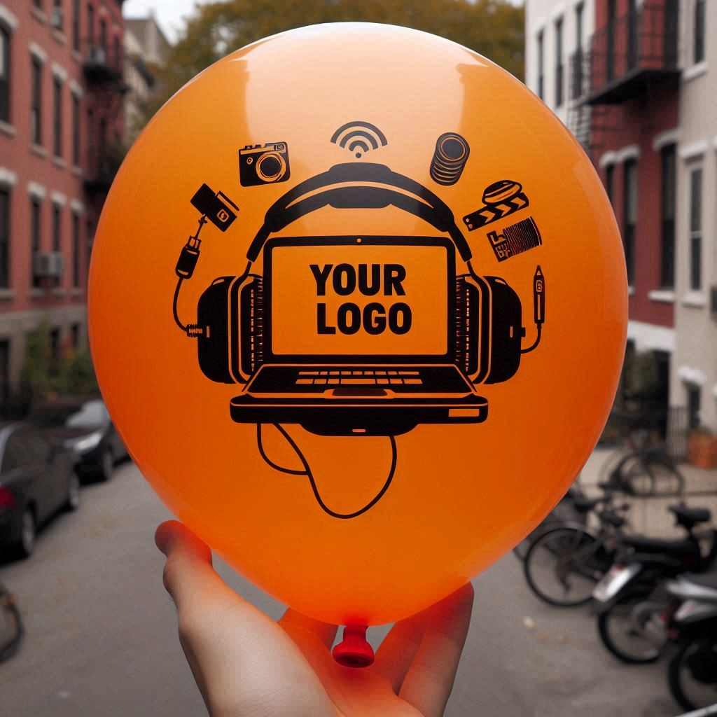 High-quality custom balloons with logos